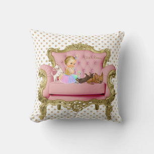 Almofada Rainbow Vintage Baby com cachorros no Travesseiro