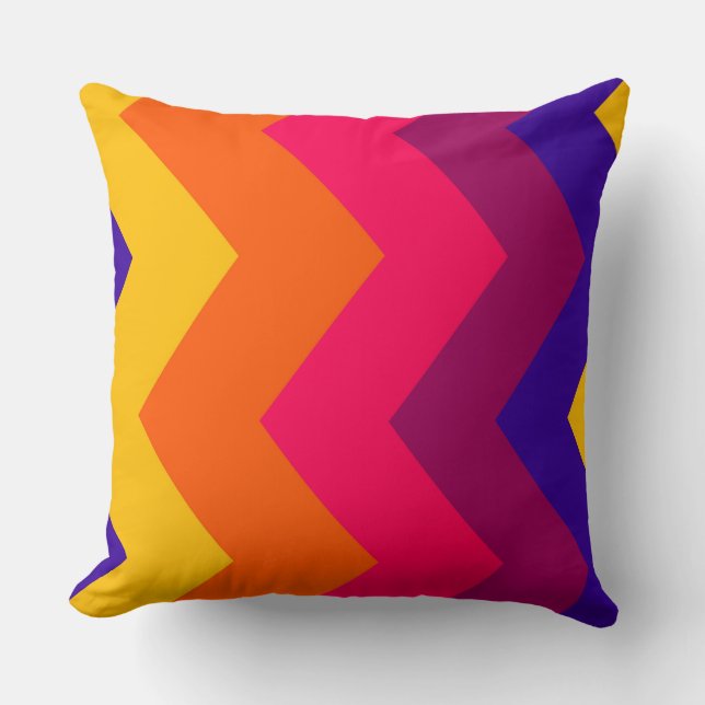 Almofada Raingow Chevron Pattern (Frente)