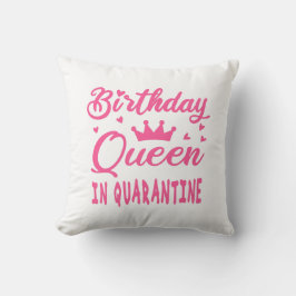 Almofada Rainha de Aniversário em Quarentena