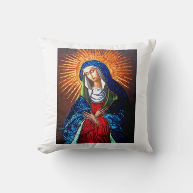 Almofada Rainha do Céu Original Pintura restaurada Poster (Frente)