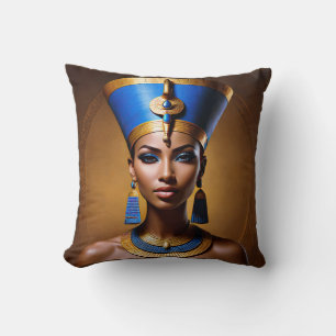 Almofada “Rainha Nefertiti” Bela Rainha Africana Antiga