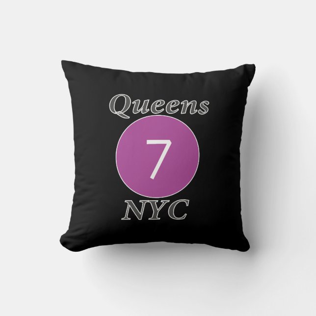 Almofada Rainha NYC 7 Trem (Frente)