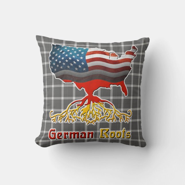 Almofada Raízes Alemãs Americanas Jogam Cushion (Frente)