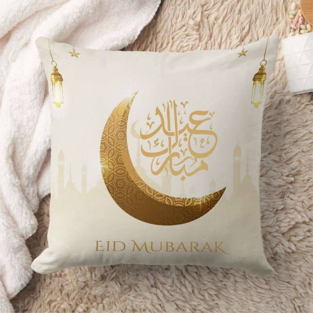 Almofada Ramadã Lanterna Islâmico - Eid Mubarak (Cobertor)