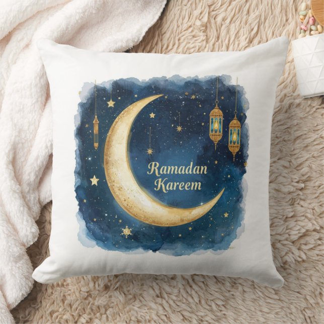 Almofada Ramadan Kareem Golden Moon Pillow (Cobertor)