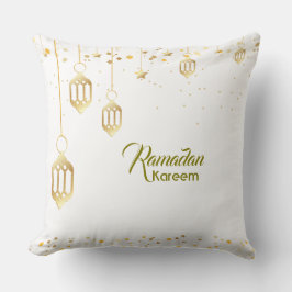 Almofada Ramadan Lanterns and Confetti Throw Pillow