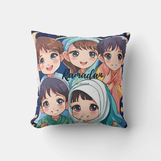 Almofada Ramadan Mubarak Anime Cushion (Frente)