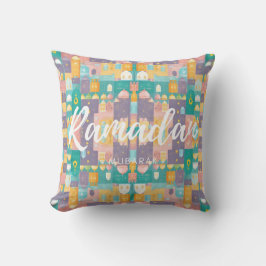 Almofada Ramadan Mubarak Pastel Colors Cushion