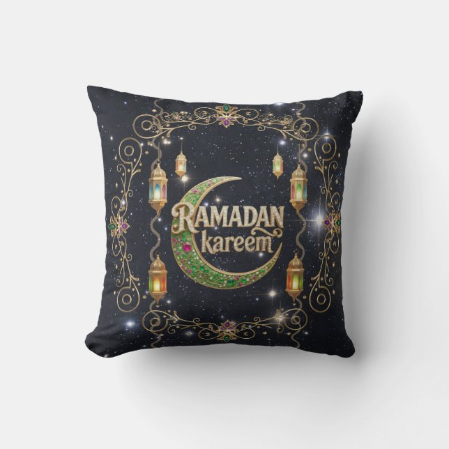 Almofada Ramadão Kareem céu brilhante (Frente)