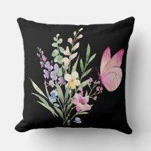 Ramalhete de Flores Silvestres em Aquarela com Bor