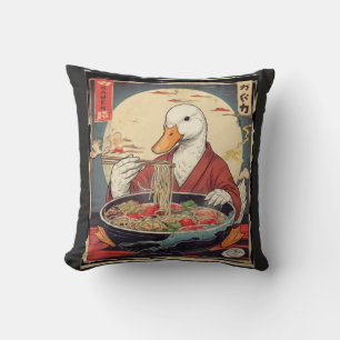 Almofada Ramen de Pato Japonês, Presente Divertido para Ama