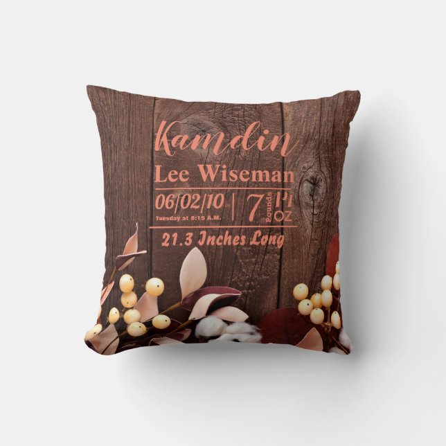 Almofada Ramificação de Algodão do Travesseiro de Nasciment (Frente)