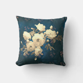 Almofada Ramificação de Rosas Brancas