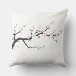 Almofada Ramo de Árvore Japonês Minimalista