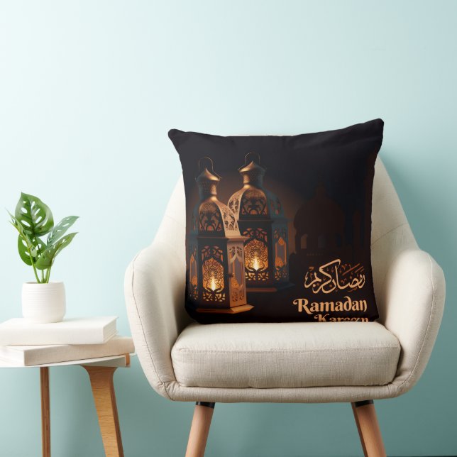 Almofada Ramzan Mubarak Islamic Throw Pillow with Colorful (Cadeira)