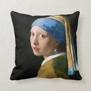 Almofada Rapariga com brinco de pérola, Johannes Vermeer,