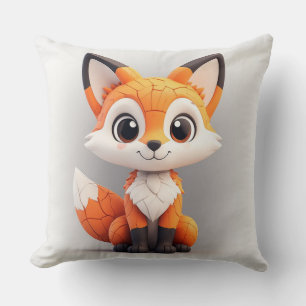 Almofada Rapariga de desenho animado fofo 3D Mascote sentad