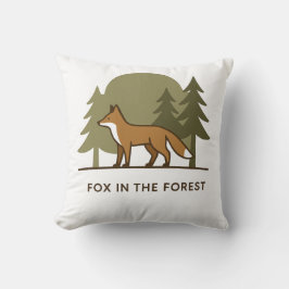 Almofada Raposa na Floresta