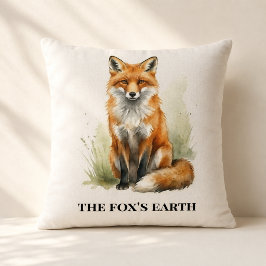 Almofada Raposas da Floresta Personalizadas Cozy Den Northw