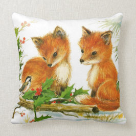 Almofada Raposas de Natais vintages
