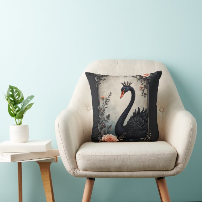 Almofada Rare as a black swan, timeless as true love.  (Cadeira)