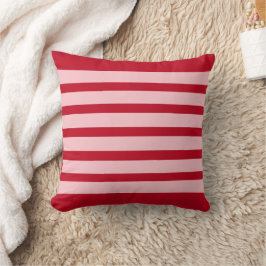 Almofada Rascunhos de cor vermelho e rosa minimalistas