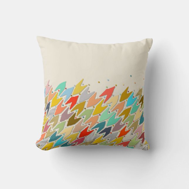 Almofada Rashmi ikat ivory (Frente)