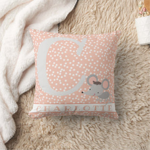Almofada Rato Bonito e Polkadots Enfermeiro Personalizado d