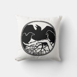 Almofada Raven Art Travesseiros das Primeiras Nações Traves