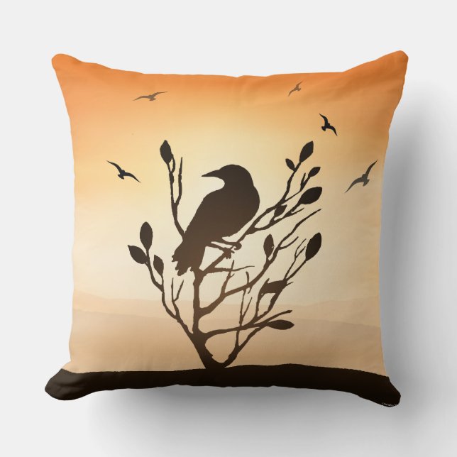 Almofada Raven no travesseiro decorativo solar (Frente)
