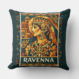 Almofada Ravenna Itália Imperatriz Bizantina Cartaz de Mosa