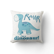 RAWR eu sou um travesseiro decorativo do