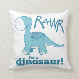Almofada RAWR eu sou um travesseiro decorativo do