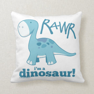 Almofada RAWR eu sou um travesseiro decorativo do