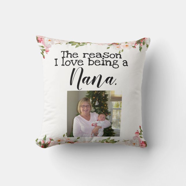 Almofada razão que eu amo ser uma Nana personalizada (Frente)
