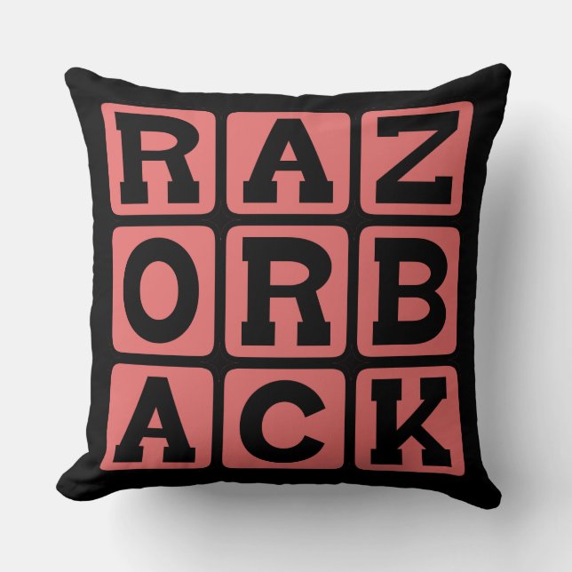 Almofada Razorback, Javali (Frente)