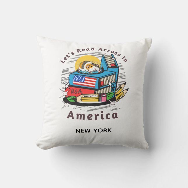Almofada Read across america hamster  (Frente)
