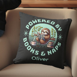 Almofada Reader Sloth. Unique Gift for Book Lover