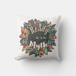 Almofada Ready is a Myth Sunflower Throw Pillow