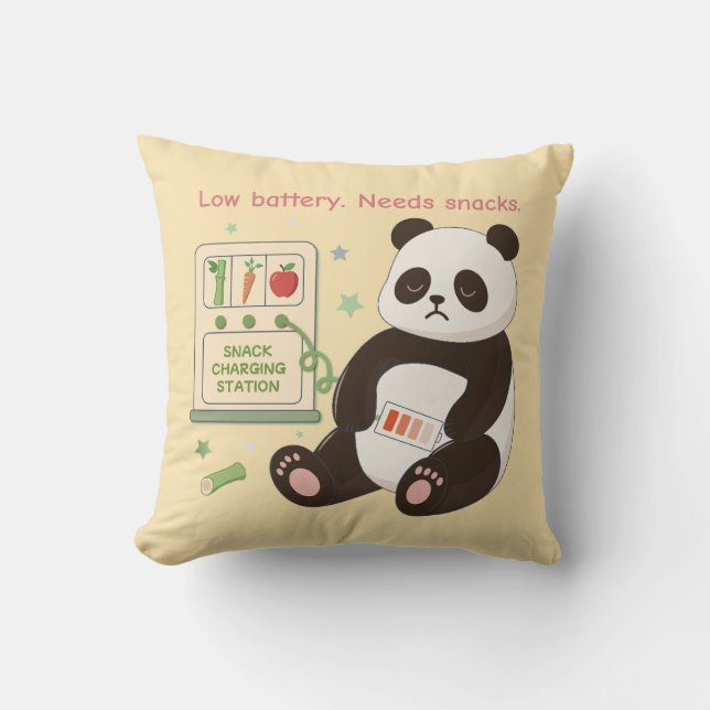 Almofada Recarregue com Snacks de Bambu (Frente)