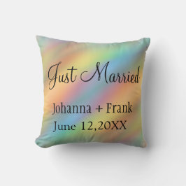 Almofada Recem casados arco íris