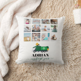 Almofada Reciclagem Garbage Truck Baby Boy 1rua Ano Fotos