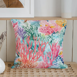 Almofada Recife de coral marinho de Verão