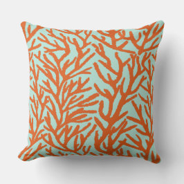 Almofada Recife de Coral Vermelho Oceano