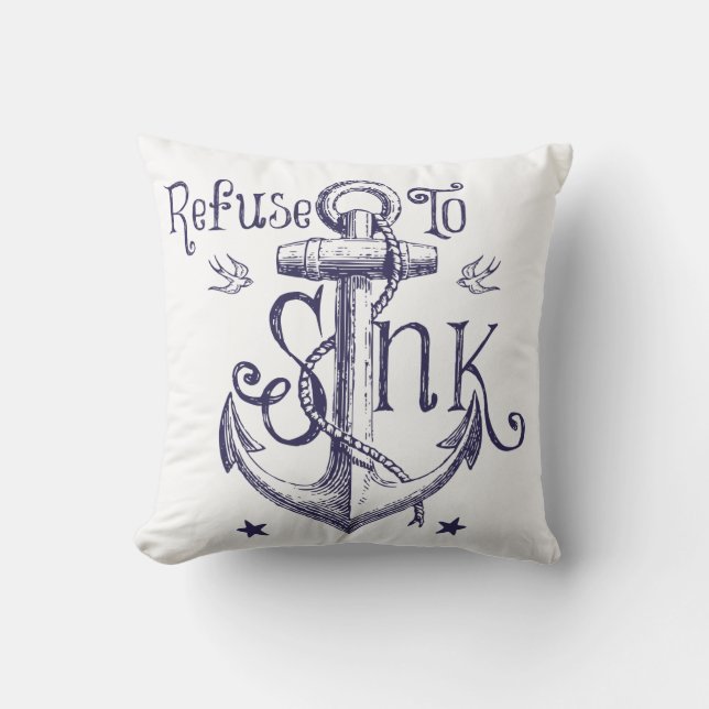 Almofada Recusa para afundar o travesseiro decorativo (Frente)