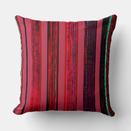 Almofada Red Abstract Vertical Groove Texture Pattern