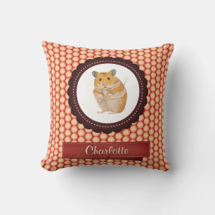 Almofada Red Add Your Name Hamster