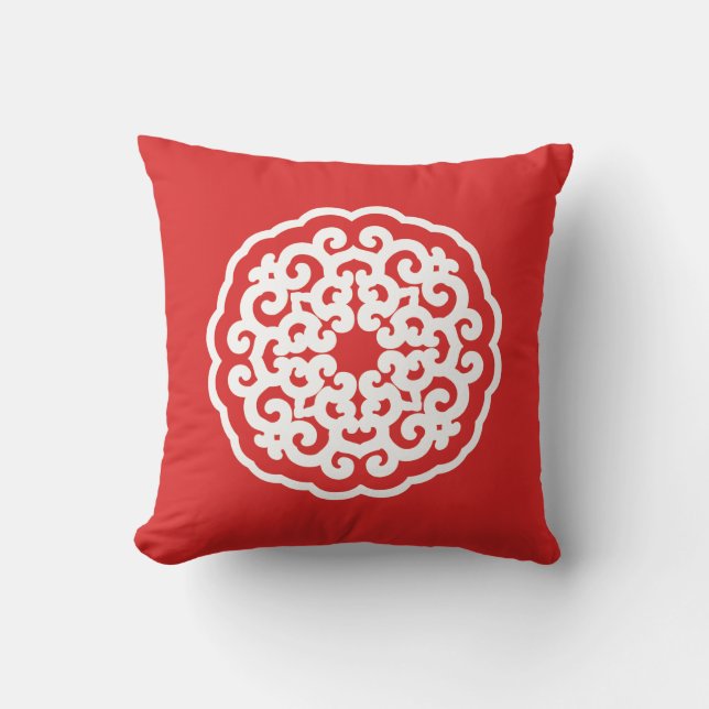 Almofada Red Asian Moods Mandalla (Frente)