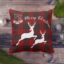 Red Black Tartan Felry Decor de Natal