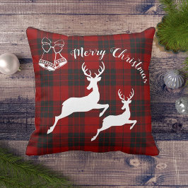 Almofada Red Black Tartan Felry Decor de Natal